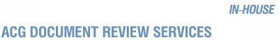 Advocate Counsel Group & Document Review Services - In-House